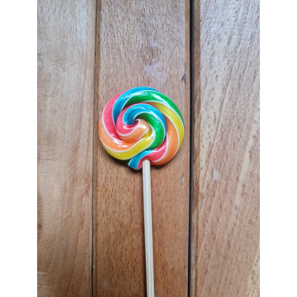 kẹo mút cầu vồng mini, mini rainbow Lollipop.