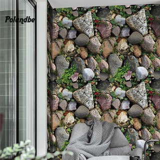 Đề can dán tường 3D giả đá trang trí phòng khách quán cà phê độc đáo