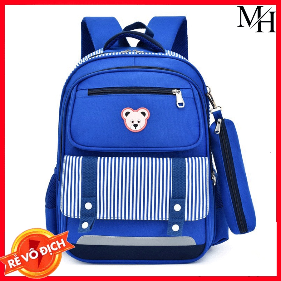 Balo tai gấu dễ thương cho bé gái và bé trai đi học, cặp sách học sinh tiểu học, trung học từ lớp 2 