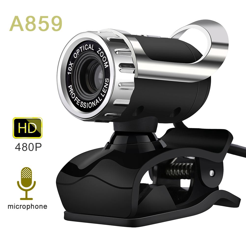 Webcam trực tiếp HD, webcam máy tính để bàn và máy tính xách tay USB, mini Plug and Play Video Calling Camera Camera