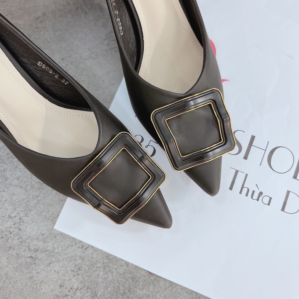 Min's Shoes - Giày Gót Nhọn Da Mềm Cao Cấp NC51