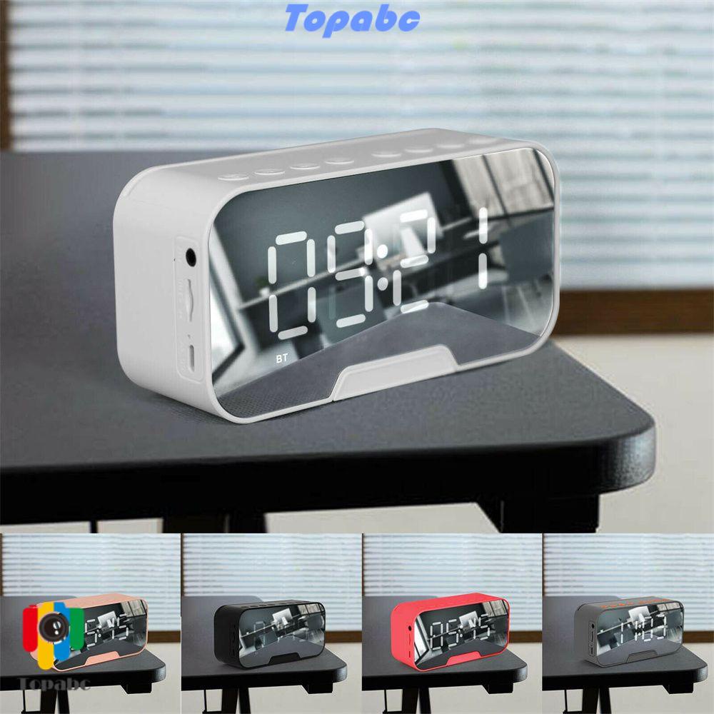 Hàng Đầu Đồng Hồ Báo Thức Kỹ Thuật Số Không Dây Hình Chữ Nhật Có Đèn LED Đa Năng Có Thể Sạc Lại Trang Trí Nhà Cửa
