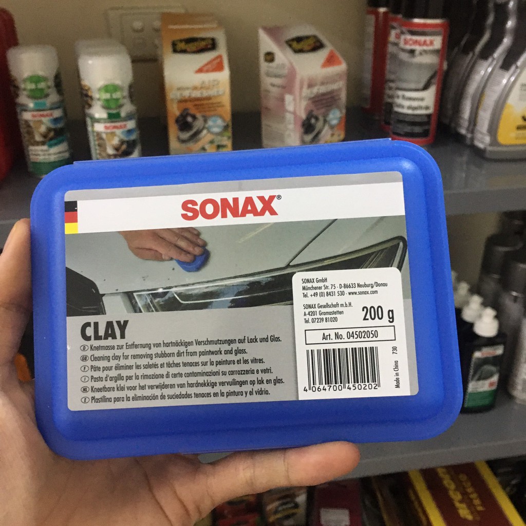 Sonax - Đất sét chuyên dụng tẩy bụi sơn trên kính và sơn xe Oto 200g - 450205