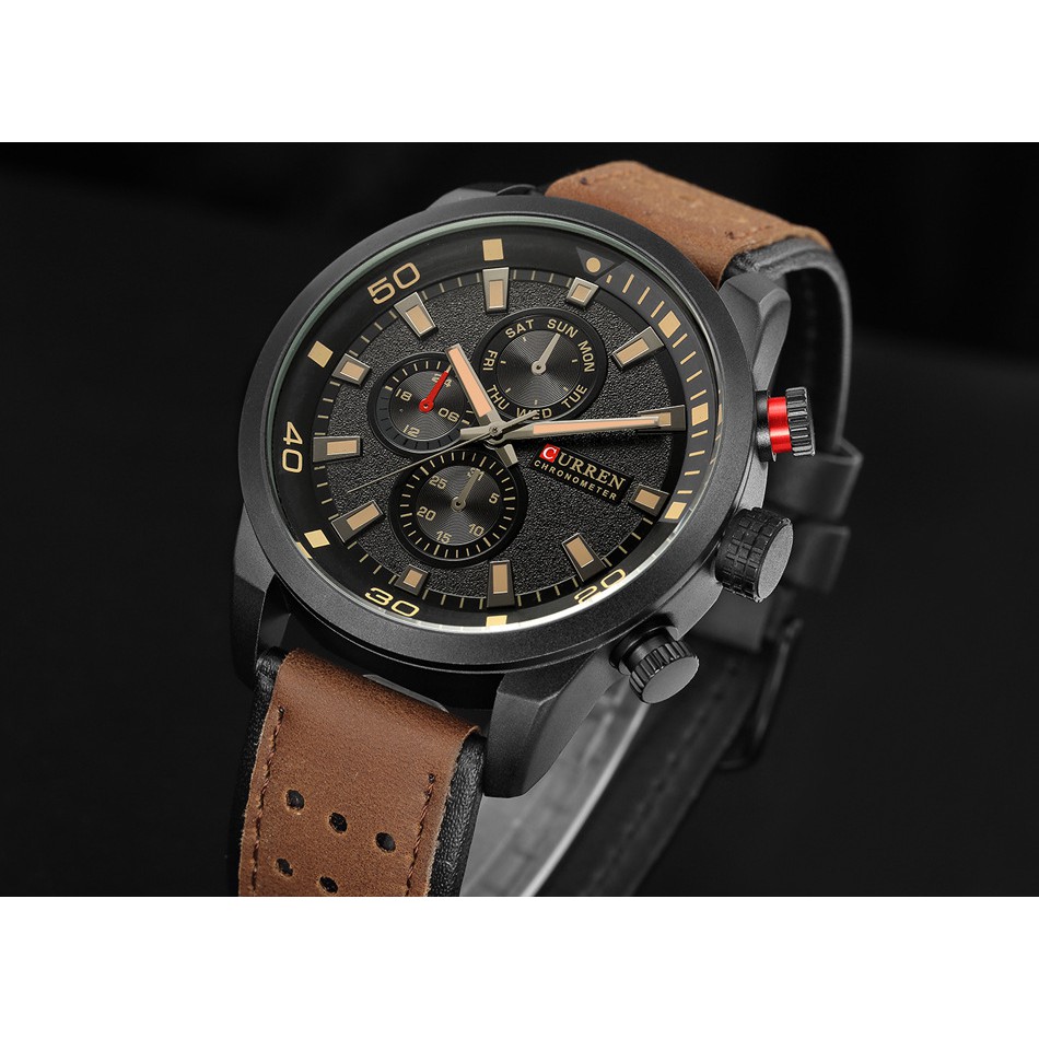 Đồng Hồ Quartz Đeo Tay CURREN 8250 Dây Da Chống Nước Sành Điệu | BigBuy360 - bigbuy360.vn