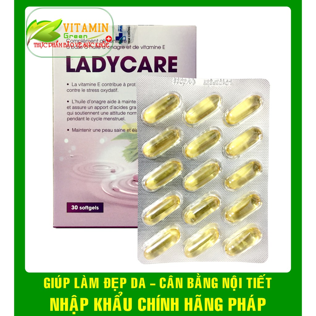LADYCARE (Dầu hoa anh thảo, Vitamin E) GIÚP LÀM ĐẸP DA, MỜ NÁM, CÂN BẰNG NỘI TIẾT | NHẬP KHẨU CHÍNH HÃNG PHÁP
