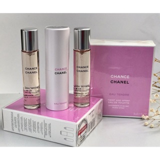 Giảm giá Nước hoa Nữ Chanel Chance Eau Tendre EDT/ Chance hồng 3 ống x 20ml/  ống - Ống bỏ túi cực tiện lợi - BeeCost