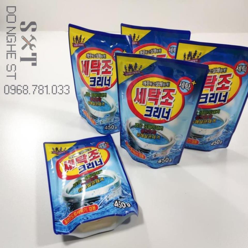 Bột tẩy lồng giặt cửa ngang cửa trước cửa trên Hàn Quốc - 450g