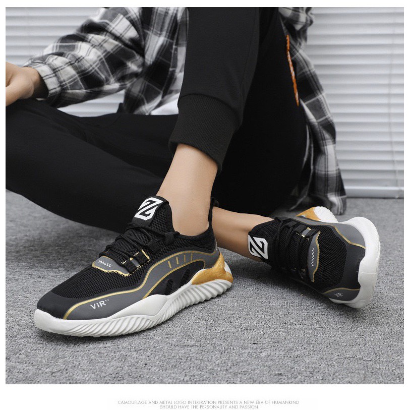 Giày sneaker nam Đế Phồng Gót Vàng - xu hướng mới  Hottrend 2022 | WebRaoVat - webraovat.net.vn