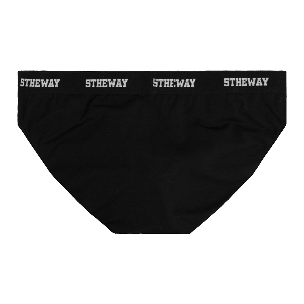 5THEWAY® HIP BRIEF UNDERWEAR™ in BLACK aka Quần Lót Nam Đen Tam Giác