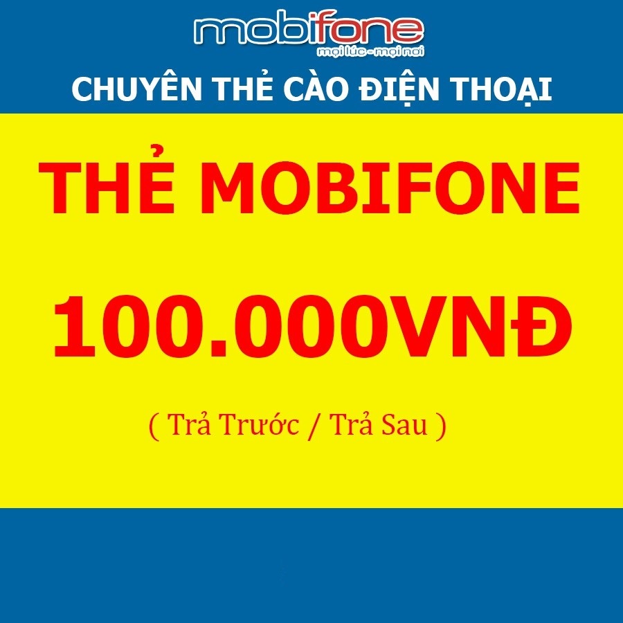 Thẻ cào Mobi 100.000đ