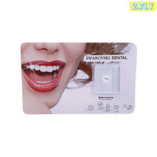 Đá đính răng đế bằng Swarovski 2.7LY - Dạng đế bằng không cần khoan răng