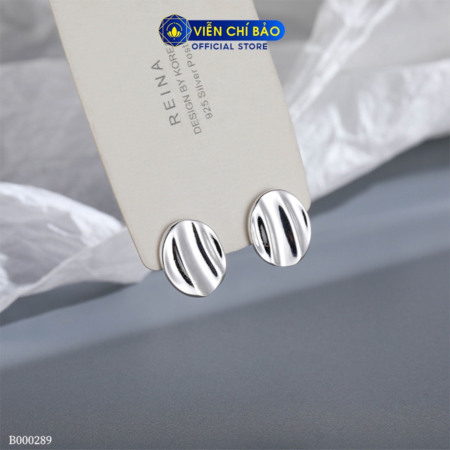 Khuyên tai bạc nữ Swing chất liệu bạc 925 thời trang phụ kiện trang sức Viễn Chí Bảo B000289