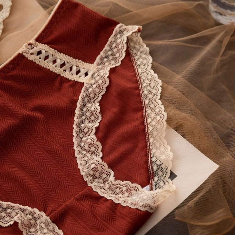 Quần lót Q035 cotton thun viền ren