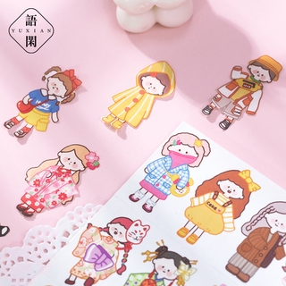 Miếng dán trang trí sổ tay họa tiết hoạt hình dễ thương DIY