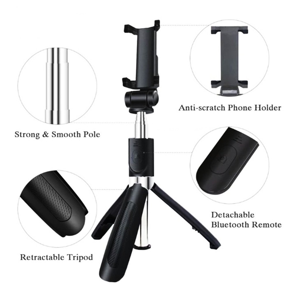 Gậy tự sướng Bluetooth Selfie stick tripod L01 cao cấp