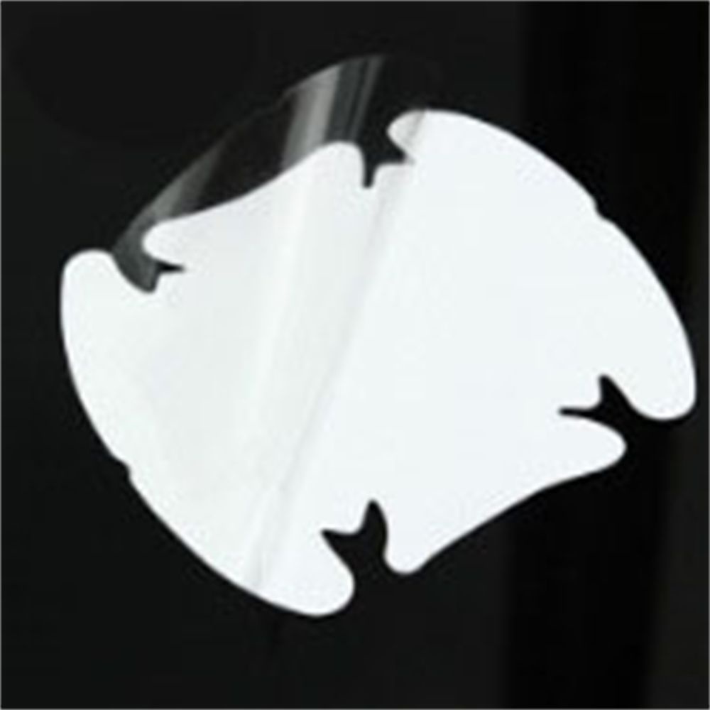 Set 4 miếng phim dán bảo vệ tay cầm cửa xe hơi chống trầy xước chất liệu sợi carbon tiện dụng