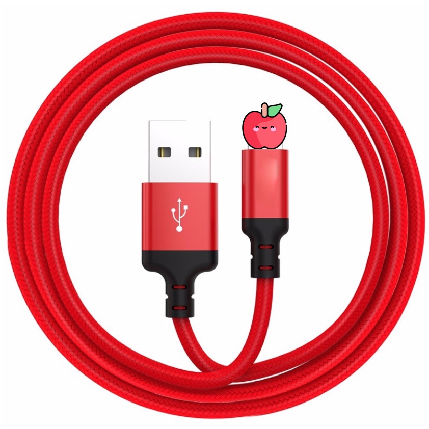 Dây cáp sạc Hoco X14 1m 2m Cáp bọc dù sạc nhanh dành cho ip 6 7 7plus x xsmax 11 12 13 pro promax