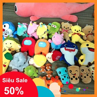 Móc Khóa - Móc Túi Bạch Tuộc ,kỳ lân, among, cá heo baby....-MH07