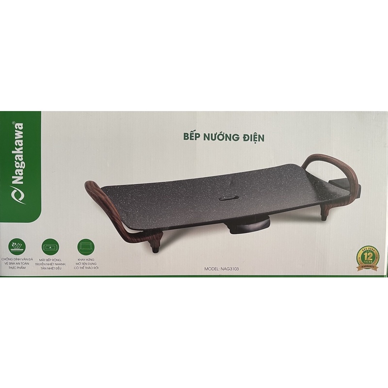 Bếp nướng cao cấp Nagakawa vân đá NAG3103