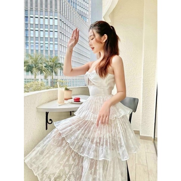 vải tơ xước oganza con bướm may váy và áo dài