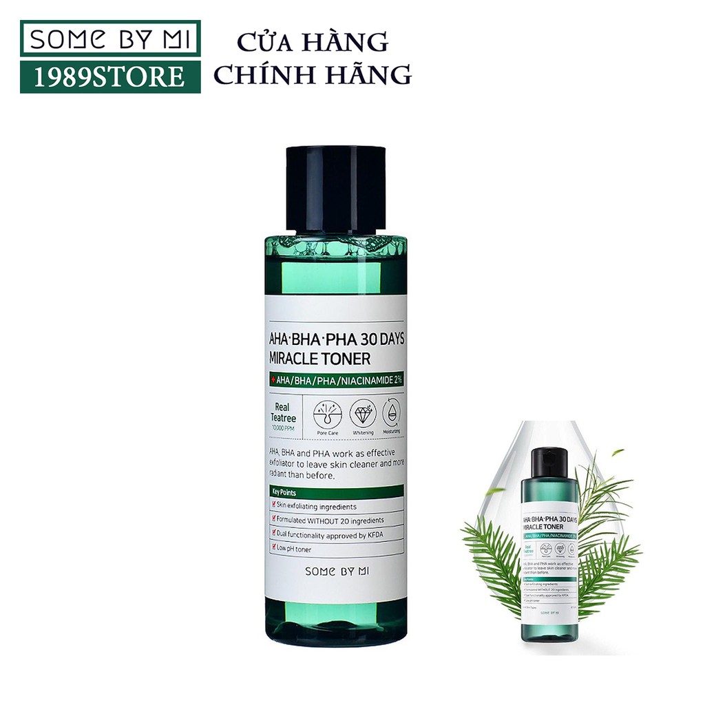 Toner Some By Mi Cho Da Mụn - Dưỡng Ẩm - Làm Sạch AHA-BHA-PHA 30 Days Miracle Toner 150ml