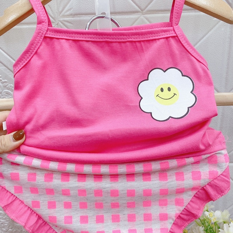 Bộ 2 dây cotton Xinh Xắn cho bé gái 6-16kg, nhiều màu lựa chọn - 𝐁𝐎𝟖𝟖