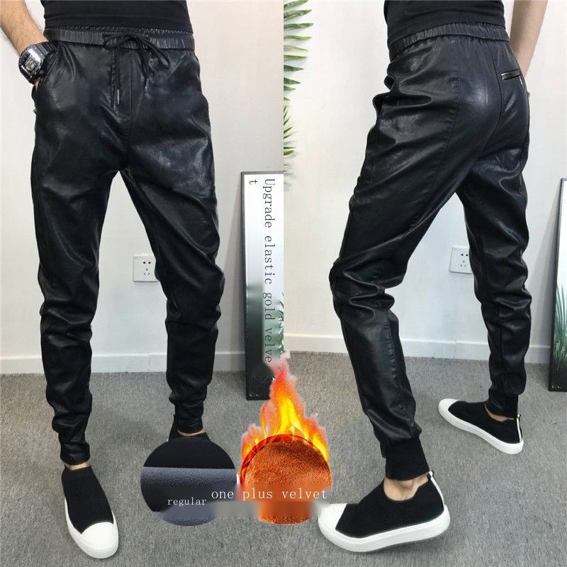 Quần Da Pu Dáng Ôm Thời Trang Cá Tính Cho Nam