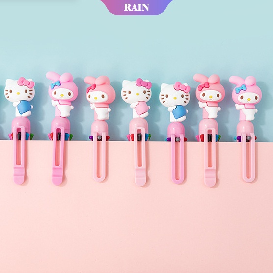 SANRIO 1 Bút Bi 8 Màu Họa Tiết Hoạt Hình Hello Kitty Xinh Xắn 0.7mm