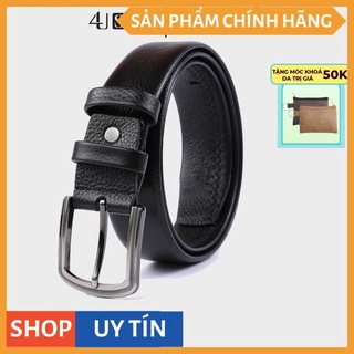 Thắt lưng nam da bò 4u vân miu thời trang t232