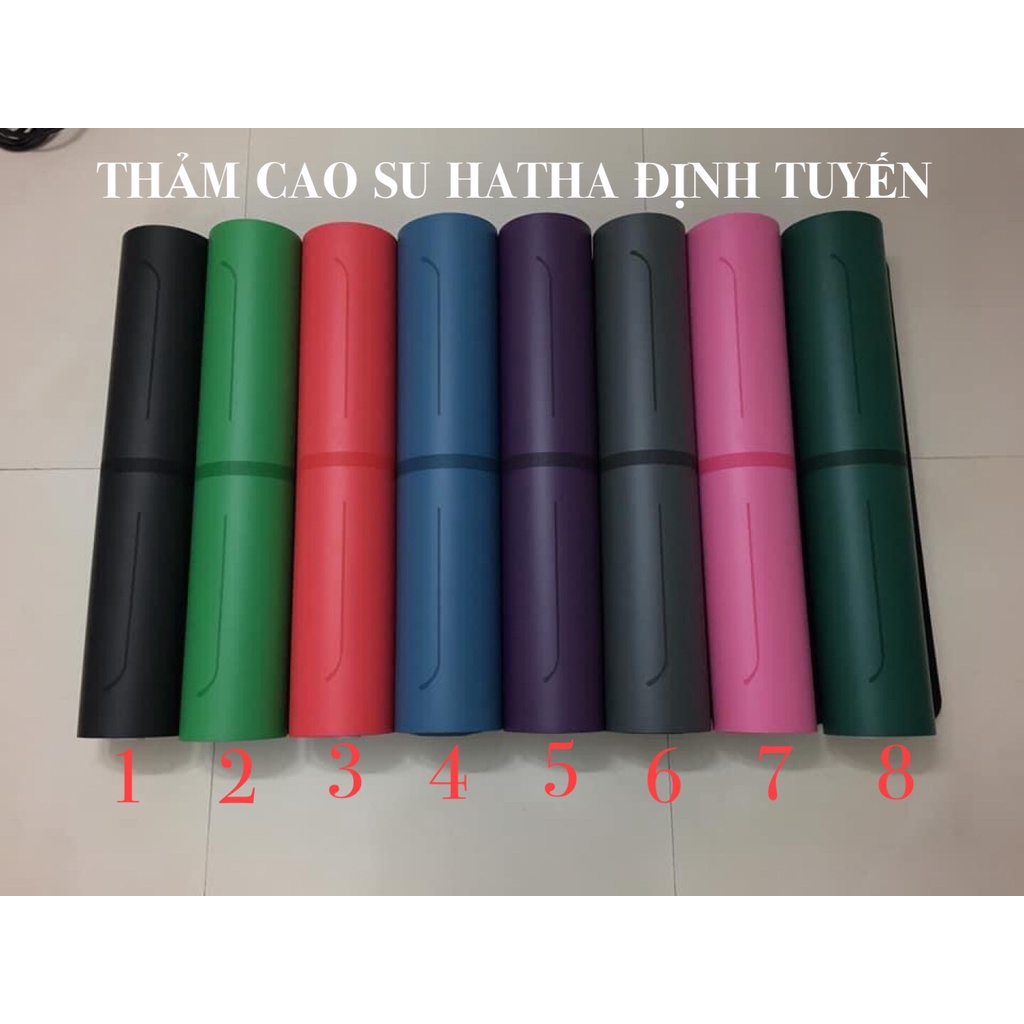 Thảm tập yoga cao su HATHA định tuyến + KÈM TÚI