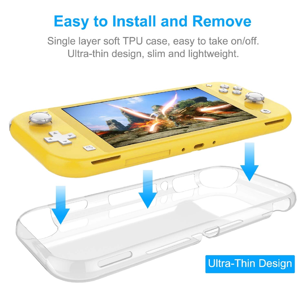 Ốp lưng trong suốt chống trầy cho Nintendo Switch Lite