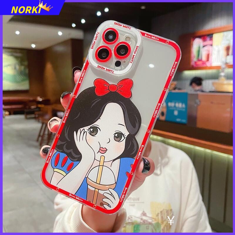 Hoạt Hình Ốp Điện Thoại Silicon Bảo Vệ camera Họa Tiết Công Chúa Cho iphone 15 14 13 max 11 12 pro max 15plus 14plus