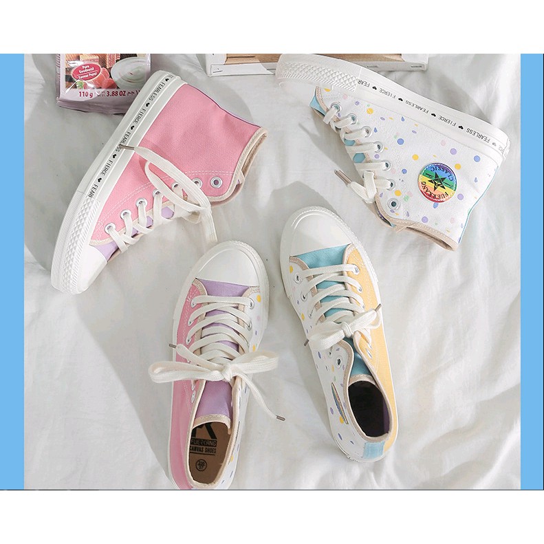 [Mã WASTWIN giảm 10k đơn bất kỳ] [ Mẫu HOT 2020 loại XỊN- Hỗ trợ ship đơn 50k ] Giày Nữ 2 Vạt màu siêu phẩm