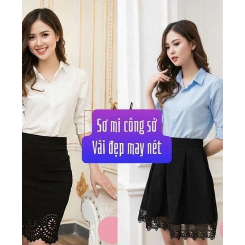 ANU73 - ÁO SƠ MI NỮ CỔ ĐỨC DÀI TAY U.NI LỤA KHÔNG NHĂN | WebRaoVat - webraovat.net.vn