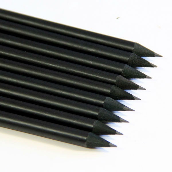 Hộp 12 cây viết chì thân đen ngòi 2B cho nét chữ đậm và chuốt không gãy