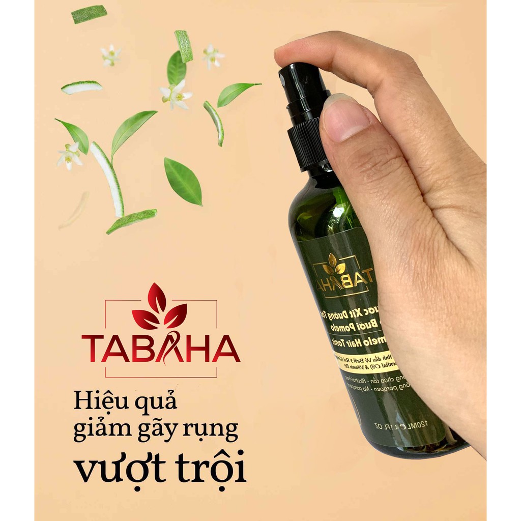 Bộ 2 chai tinh dầu bưởi Pomelo Tabaha 120ml Tặng Son