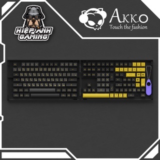 Bộ Keycap AKKO Keycap set – Black Gold (PBT Double-Shot/ASA profile/158 nút)