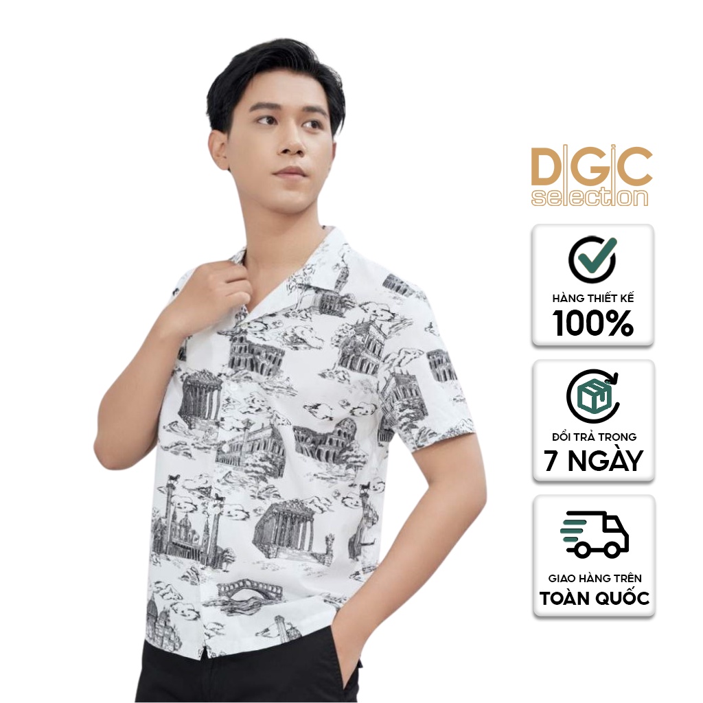 Áo Sơ Mi Nam Ngắn Tay Phong Cách Trẻ Trung DGCs - SASN2040M