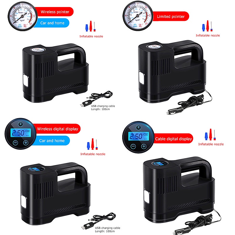 Bơm Ô Tô, Xe Máy Sạc Pin 120W Lithium Chuyên Dụng, Nhanh Chóng, Tiện Lợi