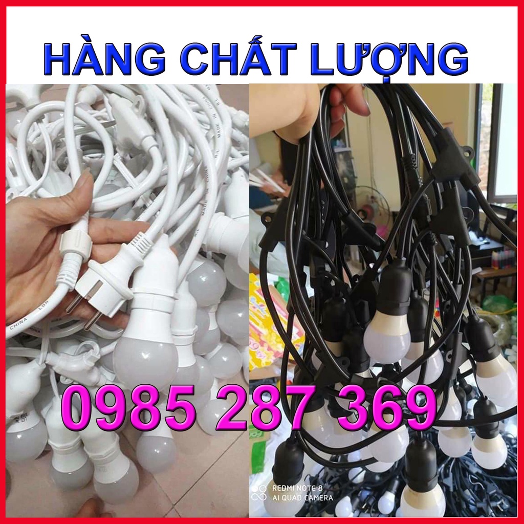 💥Giá Sỉ💥 Dây đèn LED trang trí ngoài trời chống nước 10m/5m -Bảo hành 2 năm - Dây đui đèn E27 - Hàng chính hãng