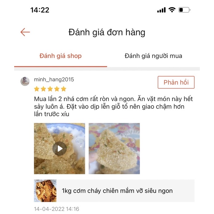 1kg cơm cháy chiên mắm vỡ siêu ngon