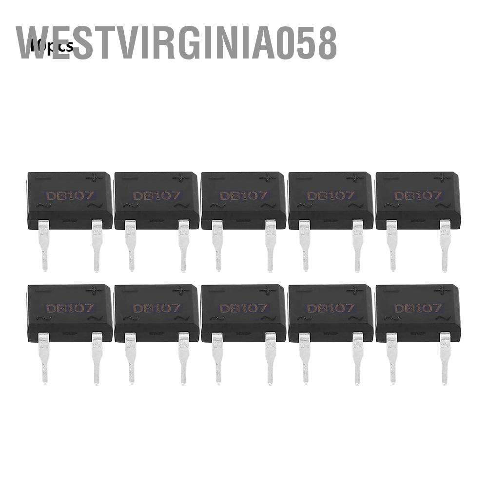 Hàng Hot Bộ chỉnh lưu cầu DB107 cho thiết bị gia dụng Mạch điện tử công nghiệp 1A 1000V Hàng giao ngayWestvirginia058