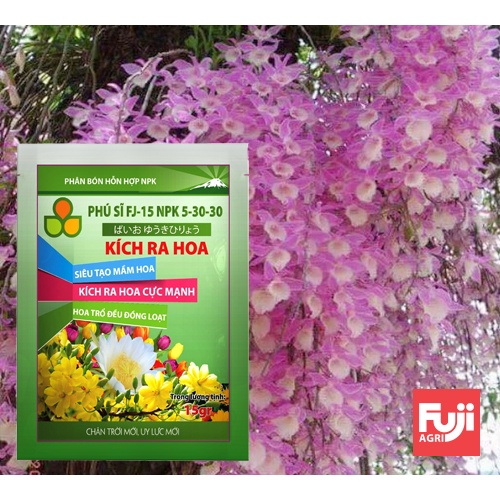 Phân bón NPK FJ15 KÍCH RA HOA 15g