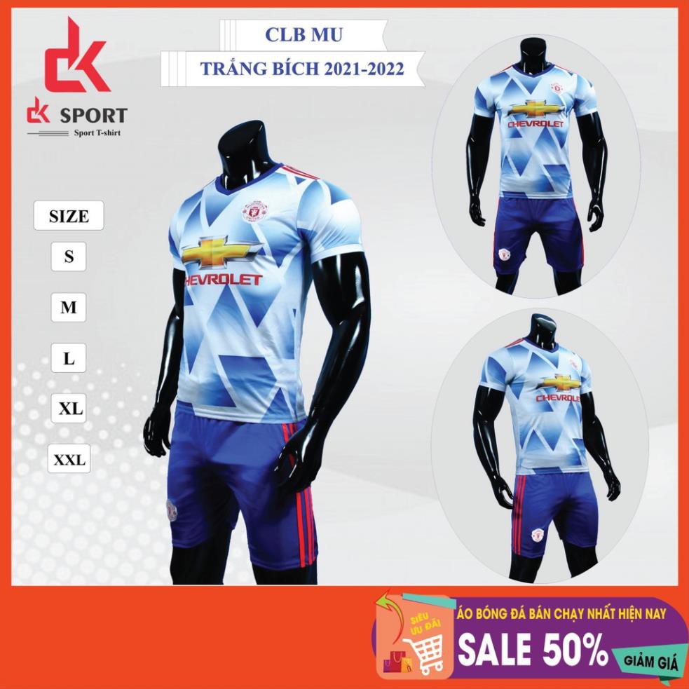 Bộ Quần Áo thể thao, bóng đá CLB Manchester United, vải cao cấp chất lượng cao, thấm hút mồ hôi, thoát nhiệt nhanh.