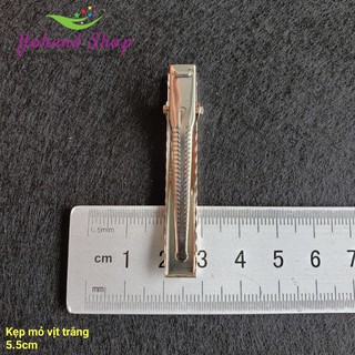 Kẹp tóc mỏ vịt trắng ( gói 20 cái)