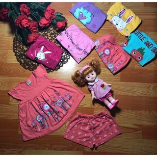 Freeship 99k TQ_Bộ cotton bé gái