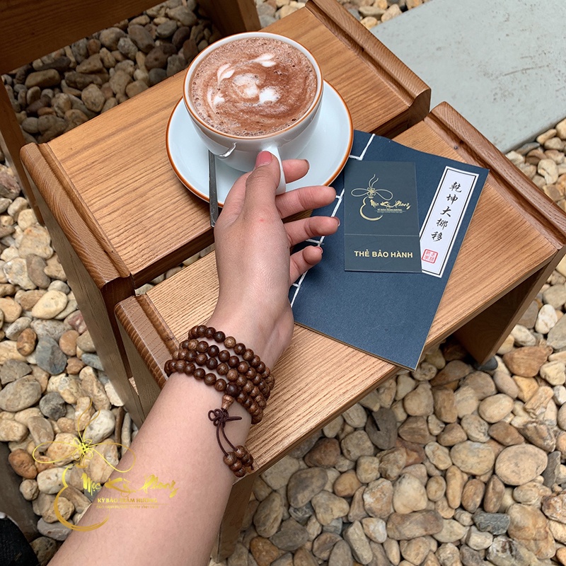 Vòng Trầm Hương Mộc Sáng Mix Charm Siêu Xinh MỘC KỲ PHONG Bảo Hành Trọn Đời