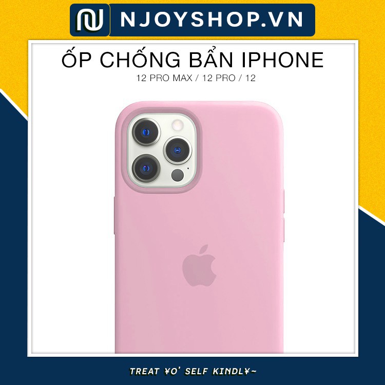 [Mã ELORDER5 giảm 10K đơn 20K] ỐP CHỐNG BẨN IPHONE 12 PRO MAX MÀU HỒNG CHỐNG SỐC CAO CẤP VIỀN BẢO VỆ CAMERA THÔNG