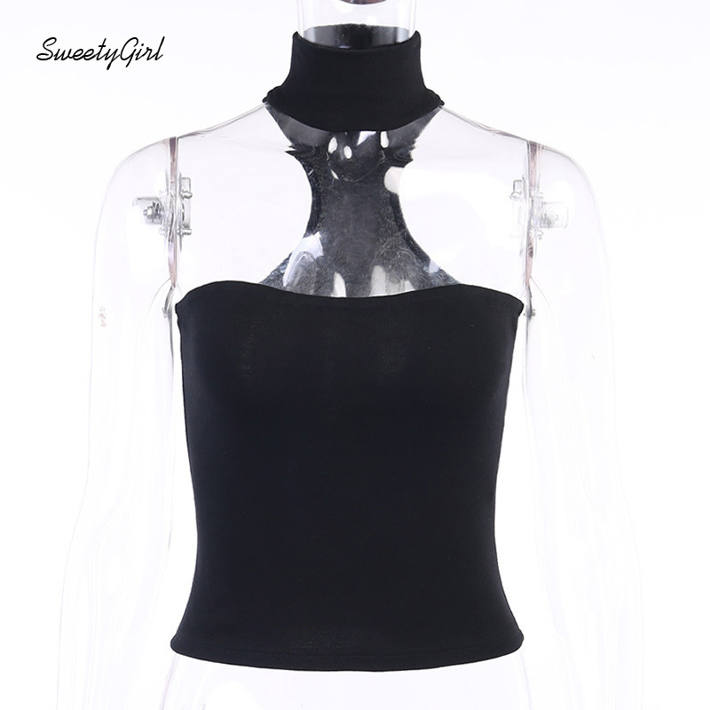 Áo Ống Nữ Ngắn Tay Cổ Tròn Hở Eo Quyến Rũ