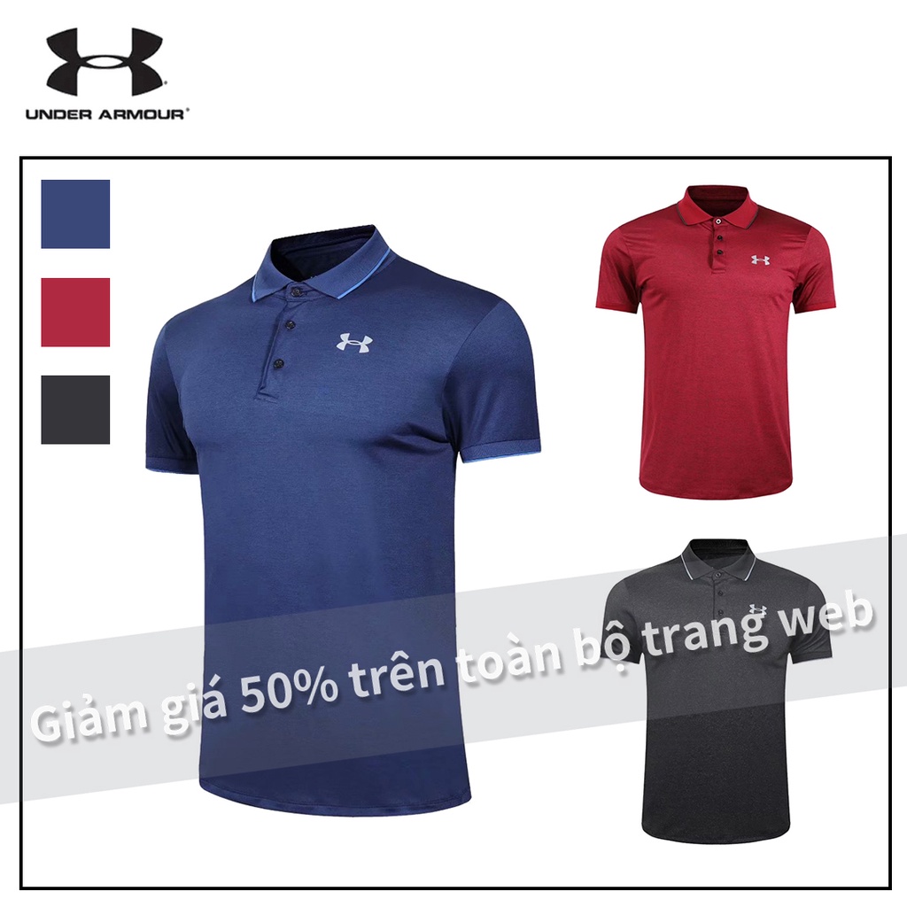 Under Armour UA nam ngắn tay ngắn tập luyện thể dục thể thao chạy nhanh khô